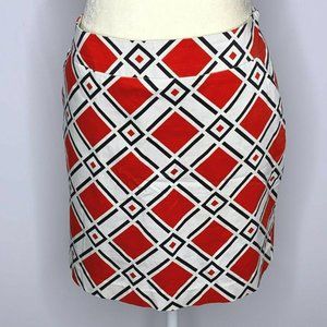 Loudmouth Ladies Golf Danger Skort 8 Red Diamonds